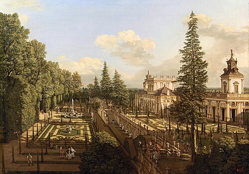 Wilanów Palace as seen from north-east, 1777, Bernardo Bellotto