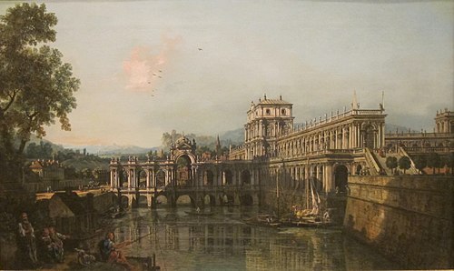Architectural Capriccio, 1765, Bernardo Bellotto