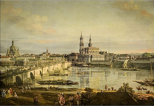 Old town of Dresden, 1765, Bernardo Bellotto