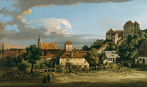 Pirna: The Obertor from the South, 1760, Bernardo Bellotto