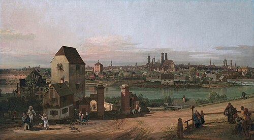 Munich from Heidhausen, 1761, Bernardo Bellotto