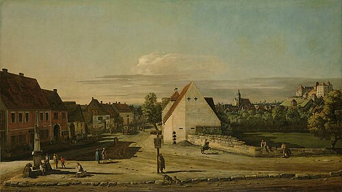 Die Breite Gasse in Pirna, 1754, Bernardo Bellotto