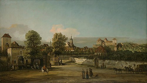 Pirna mit dem Dohnaischen Tor, 1754, Bernardo Bellotto