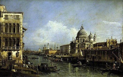 A View at the Entrance of the Grand Canal, Venice, 1741, Bernardo Bellotto
