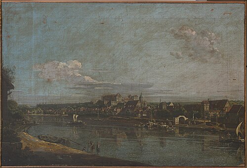 View of Pirna, , Bernardo Bellotto