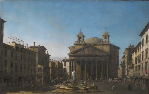 The Pantheon, 1742, Bernardo Bellotto