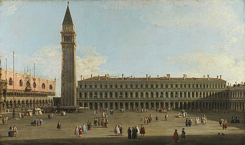 Saint Mark's Square, Venice, 1756, Bernardo Bellotto