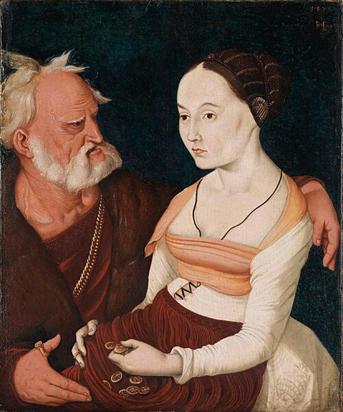 Ungleiches Liebespaar, 1528, Hans Baldung Grien