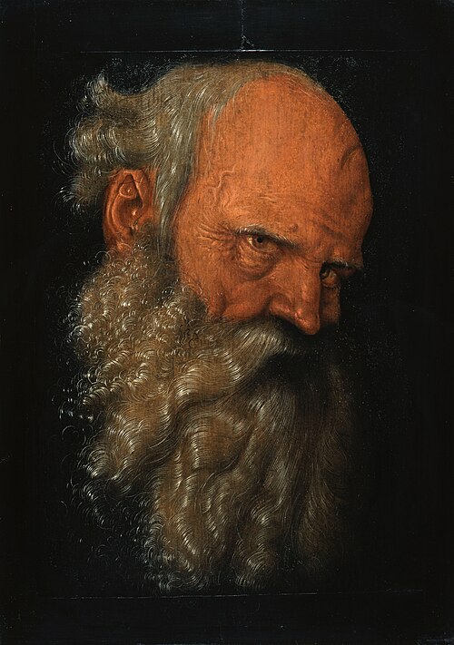 Head of a Bearded Old Man, 1518, Hans Baldung Grien