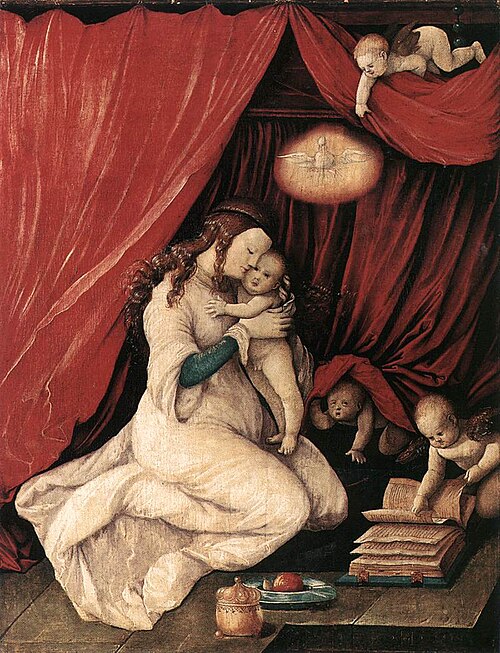 Mary with Child Jesus in a Room, 1516, Hans Baldung Grien