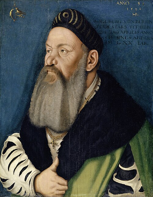Portrait of Adelberg III. of Bärenfels, 1526, Hans Baldung Grien