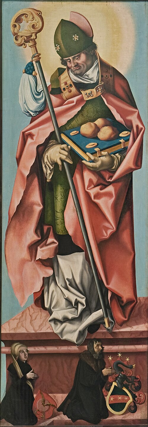 Saint John Altarpiece: Saint Nicholas, 1515, Hans Baldung Grien