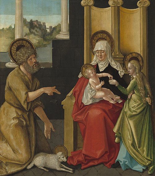 Saint Anne with the Christ Child, the Virgin, and Saint John the Baptist, 1511, Hans Baldung Grien