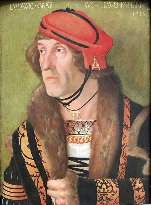 Portrait of Louis I, Count of Löwenstein, 1513, Hans Baldung Grien