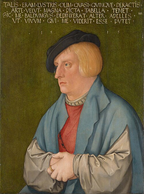 Bildnis eines jungen Mannes, 1515, Hans Baldung Grien