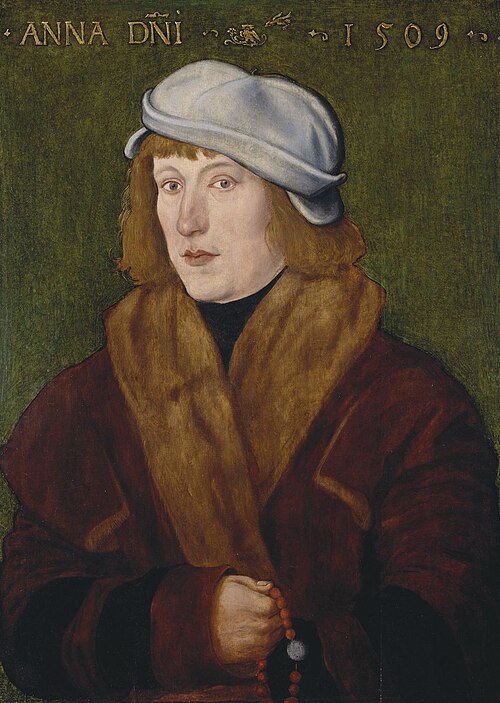 Portrait of a Young Man with a Rosary, 1509, Hans Baldung Grien