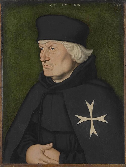 Bildnis des Straßburger Johanniterkomturs Balthasar Gerhardi, 1528, Hans Baldung Grien