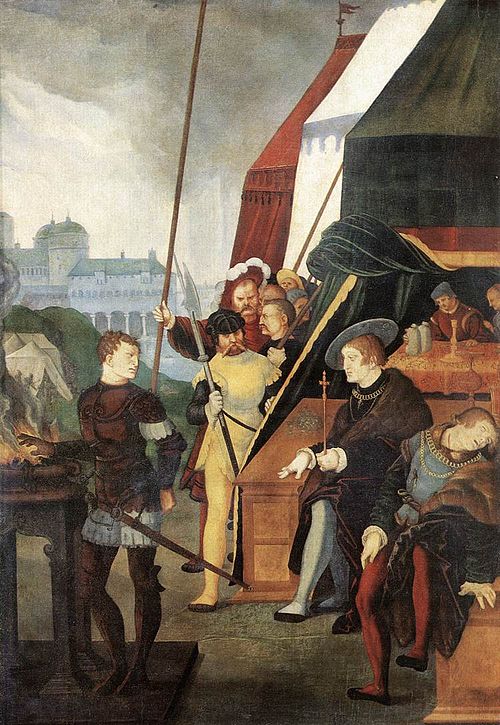 Mucius Scaevola, 1531, Hans Baldung Grien
