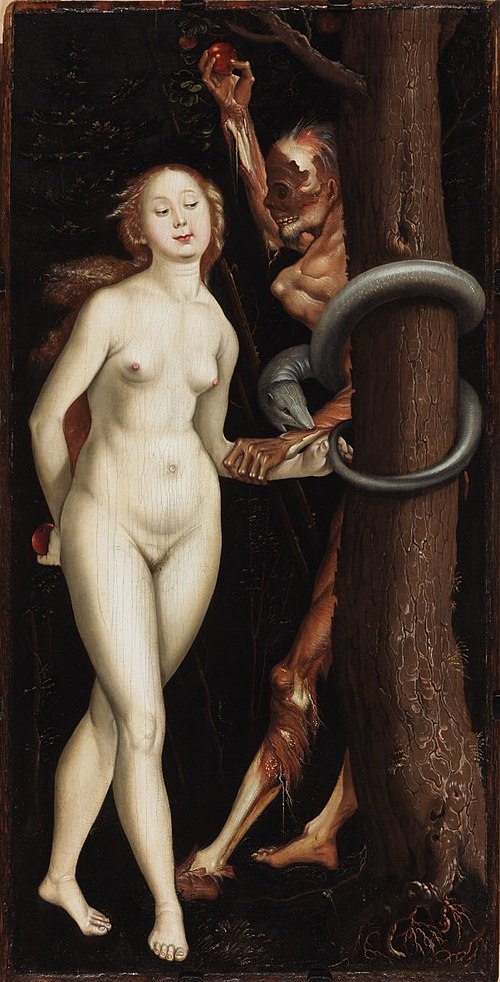 Ève, le serpent et la Mort, 1510, Hans Baldung