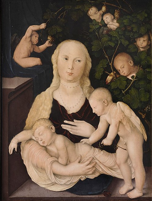 Madonna in the Vine Arbour, 1541, Hans Baldung Grien