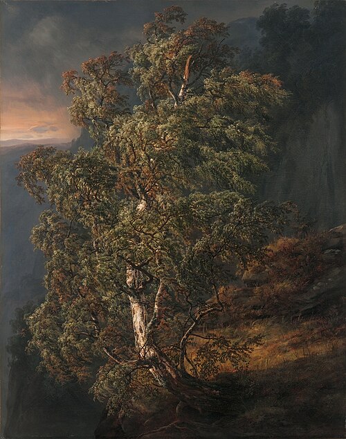 Birch Tree in a Storm, 1849, Johan Christian Dahl
