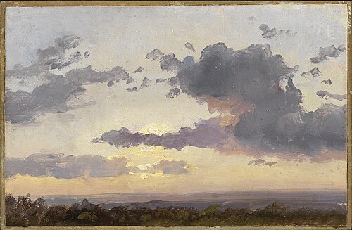 Wolkenstudie, 1825, Johan Christian Dahl