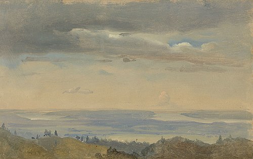 Cloud Study with River Landscape, , Johan Christian Dahl