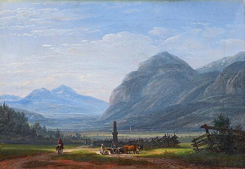 Landscape near Innsbruck, 1823, Johan Christian Dahl