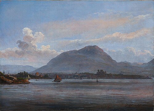 Bergen Seen from the Northern Inlet, 1834, Johan Christian Dahl