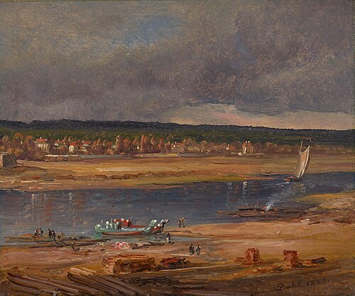 Blick auf die Elbe, 1836, Johan Christian Dahl