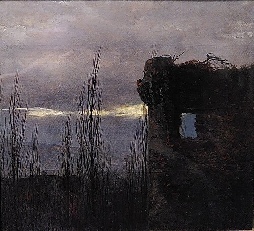 Ruines à Tharandt, près de Dresde, 1826, Johan Christian Dahl