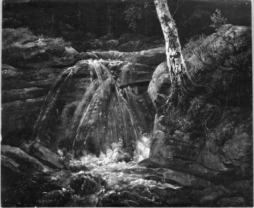 A Waterfall. Study, 1820, Johan Christian Dahl