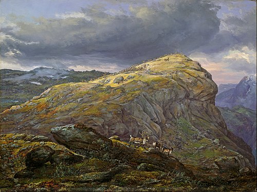 Stugunøset at Filefjell, 1851, Johan Christian Dahl