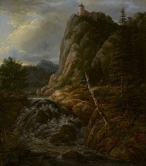 Nordic Landscape with a Castle, 1818, Johan Christian Dahl