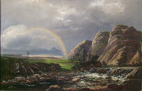 Landscape with a Rainbow, 1819, Johan Christian Dahl