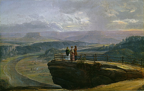 View from Bastei, 1819, Johan Christian Dahl