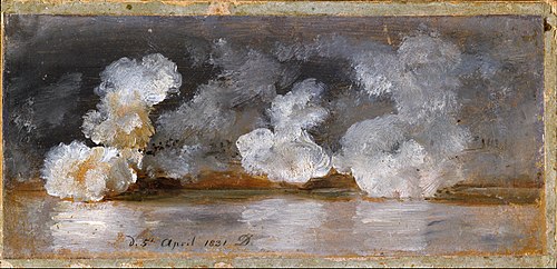 Smoke from Cannon Shots, 1831, Johan Christian Dahl