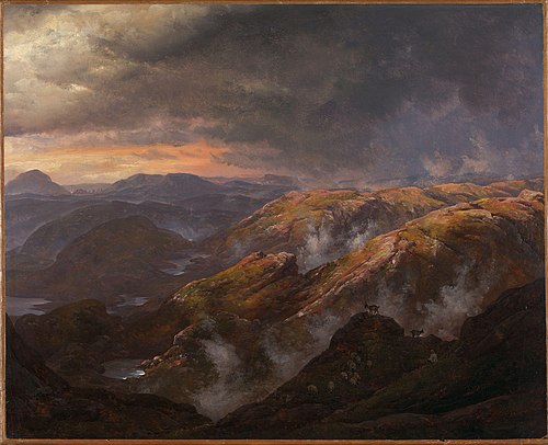 View from Lyshornet, 1836, Johan Christian Dahl