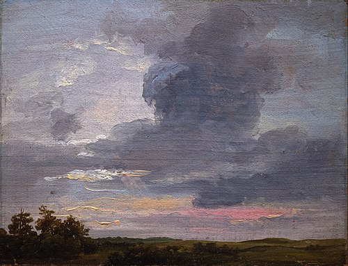 Cloud Study over flat Landscape, 1837, Johan Christian Dahl