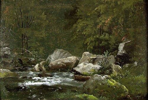 Stream in the Liebethaler Grund, 1823, Johan Christian Dahl