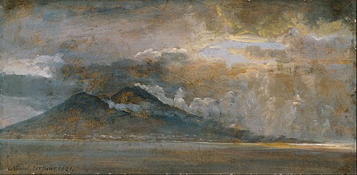 The Bay of Naples with Vesuvius, 1821, Johan Christian Dahl