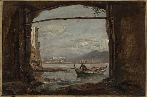 View from a grotto near Posillipo, 1820, Johan Christian Dahl