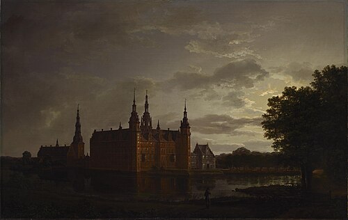 Le Château de Fredericksborg, 1817, Johan Christian Dahl