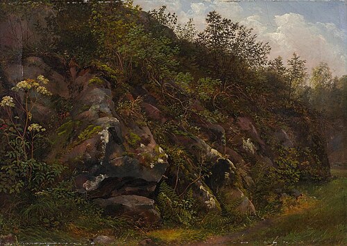 Rocks in the Plauenscher Grund, 1819, Johan Christian Dahl