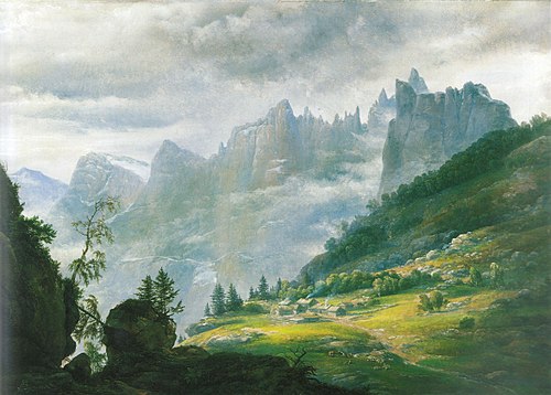 Nordic Landscape with Trolltindene, 1823, Johan Christian Dahl