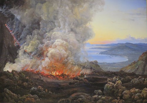 An Eruption of Vesuvius, 1821, Johan Christian Dahl