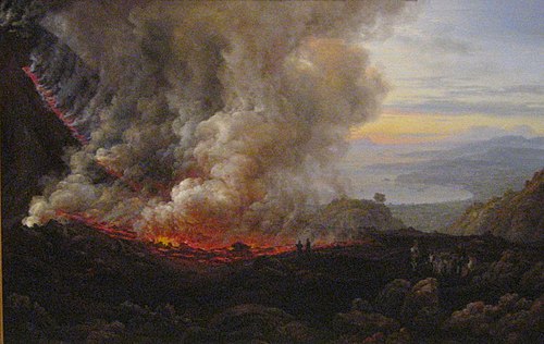 The Eruption of Vesuvius, 1824, Johan Christian Dahl