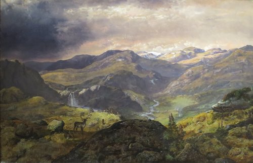 View over the Måbødal, 1854, Johan Christian Dahl