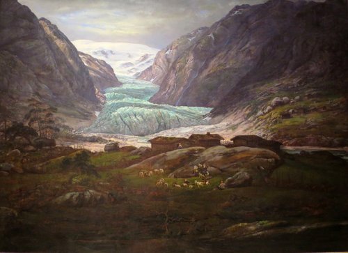 View of Nigardsbreen in Jostedalen, 1844, Johan Christian Dahl