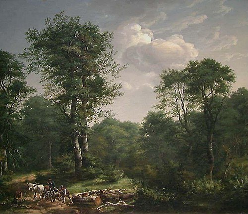 Forest Scene near Engelholm, 1814, Johan Christian Dahl
